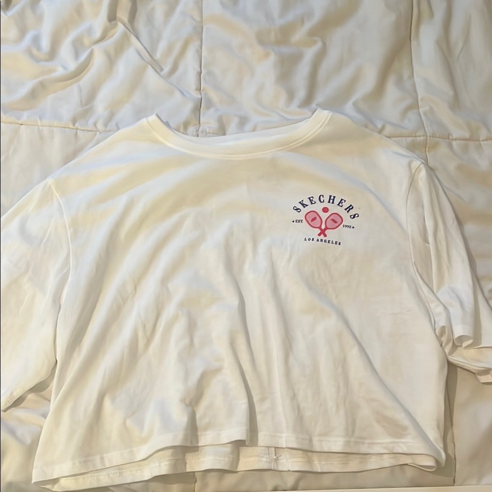 Skechers White Tee with Logo